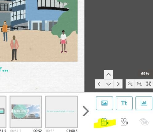 Настройка камеры в VideoScribe: рабочее поле, элементы управления и таймлайн